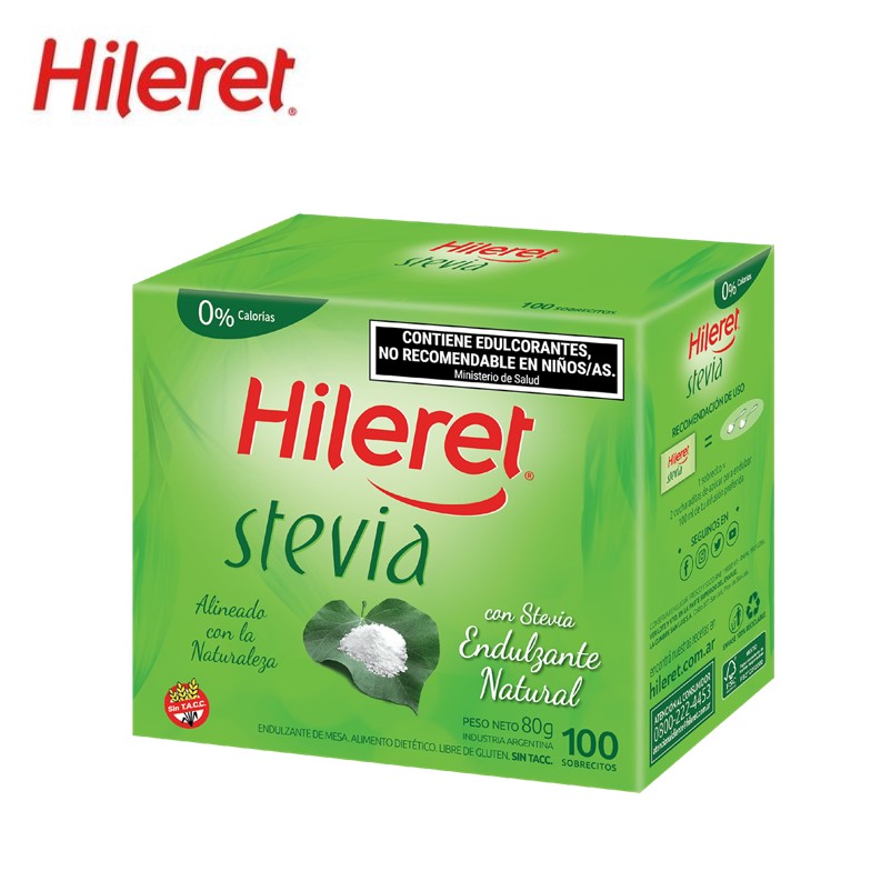 EDULC HILERET 100 U STEVIA (8XB)