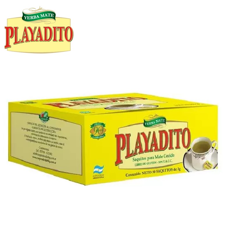 MATE COCIDO PLAYADITO 50 SAQ (5XB)