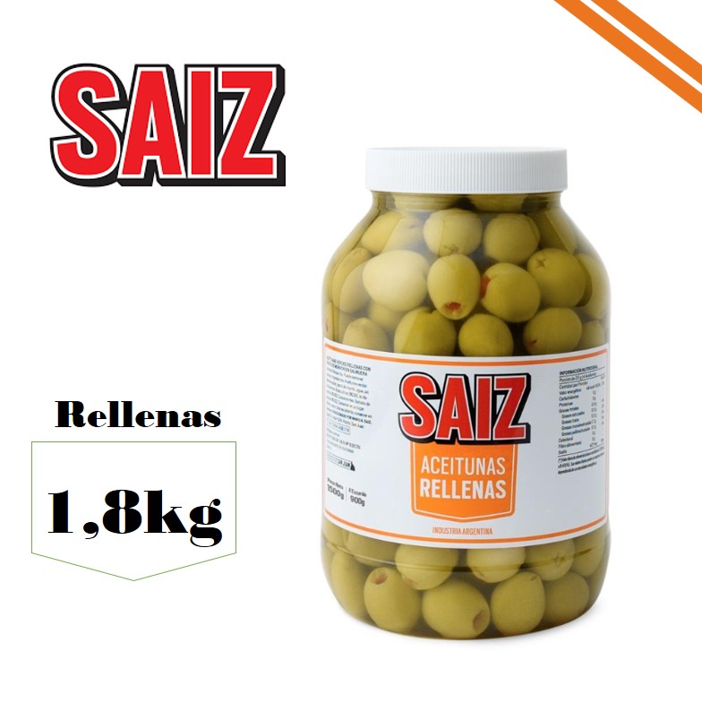 ACEITUNA RELL 1800 GR SAIZ (6XB)