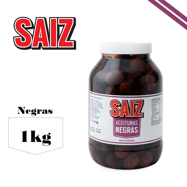 ACEITUNA NEGRA 1000 GR SAIZ (6XB) - imagen 2