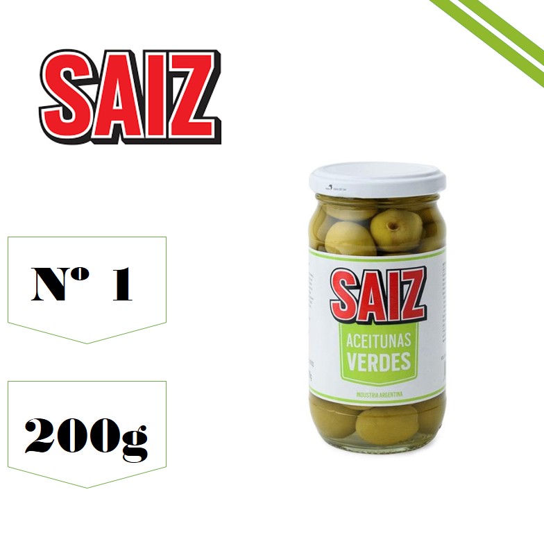 ACEITUNA N° 1 200 GR SAIZ (24XB)