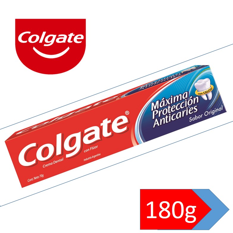 DENTRIFICO COLGATE 180 GR ANTICARIES/CALCIO (72XB)
