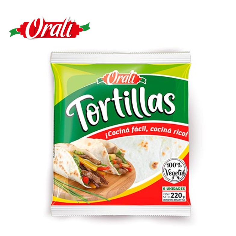 TORTILLAS ORALI 6-220 GR TRIGO (16XB)