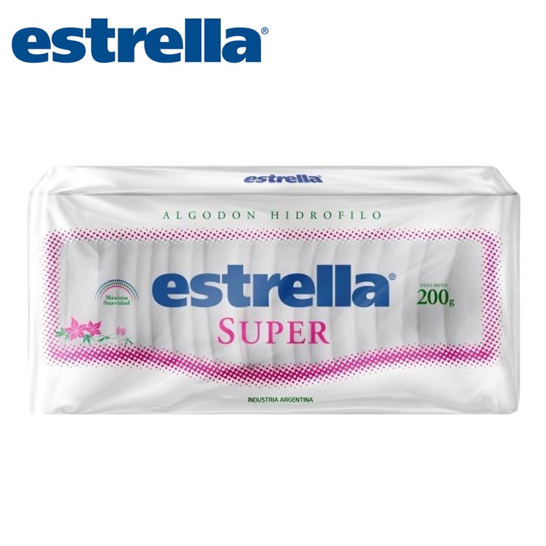 ALGODON ESTRELLA 200 GR SUPER (20XB)