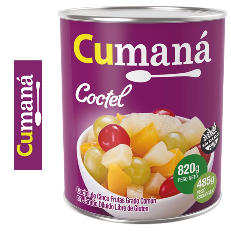 COCTEL FRUTAS CUMANA 820 GR (12XB)