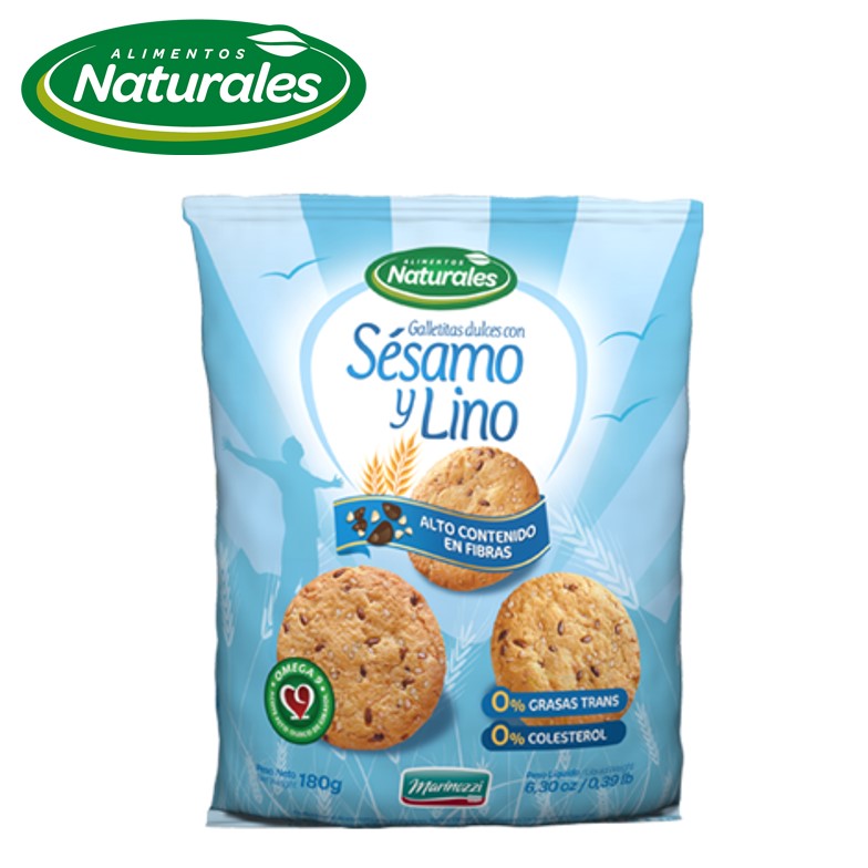 GALL ALIM NATURAL 180 GR SESAMO Y LINO (12XB)