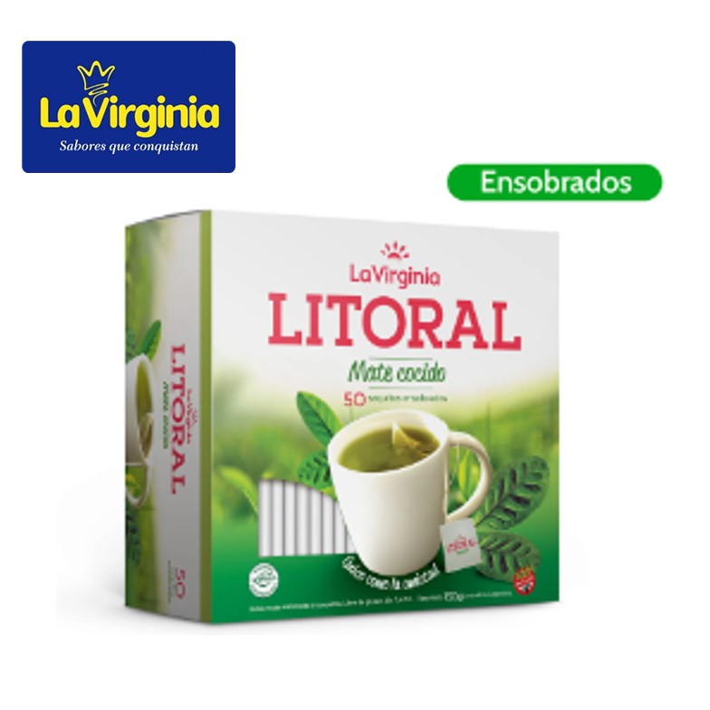 MATE COCIDO LITORAL 50 U C/SOBRE (10XB)
