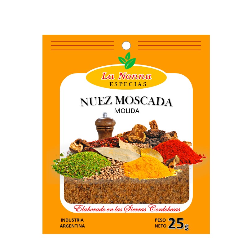 NUEZ MOSCADA LA NONNA 25 GR  MOLIDA (15XB)