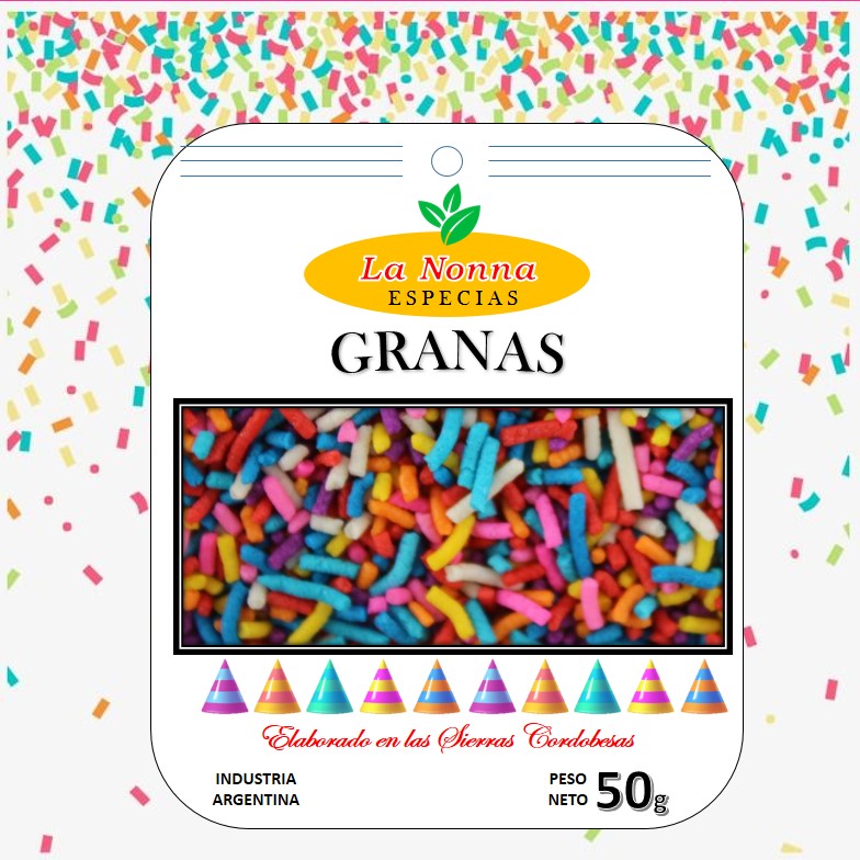 GRANAS LA NONNA 50 GR MULTICOLORES (15XB)