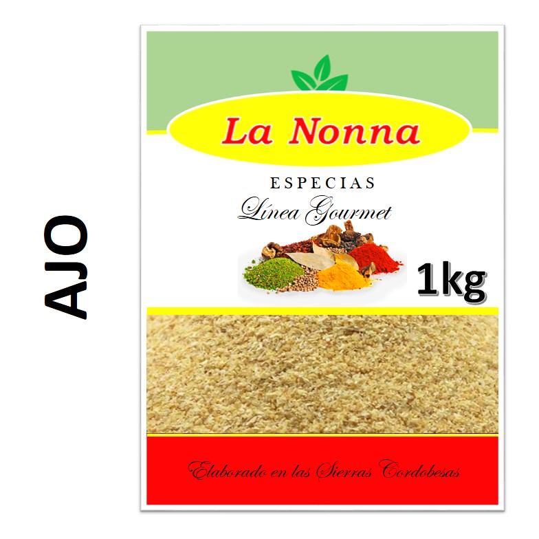 AJO DESHIDRATADO LA NONNA 1 KG POLVO (1XB)
