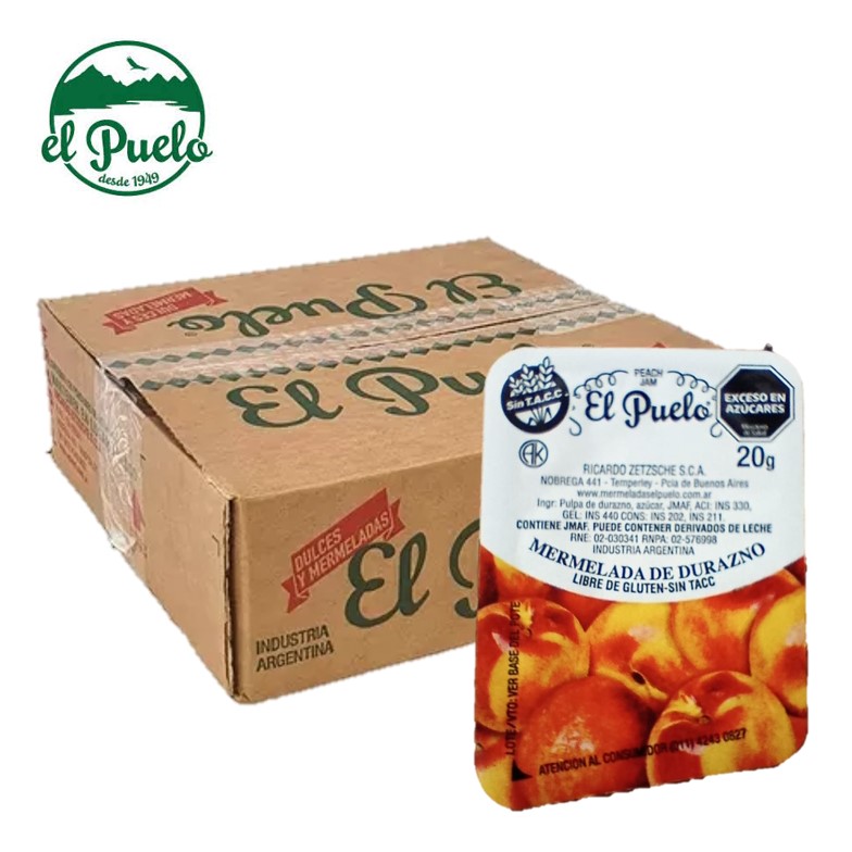 MERM EL PUELO 120X20 GR DURAZNO CAJA