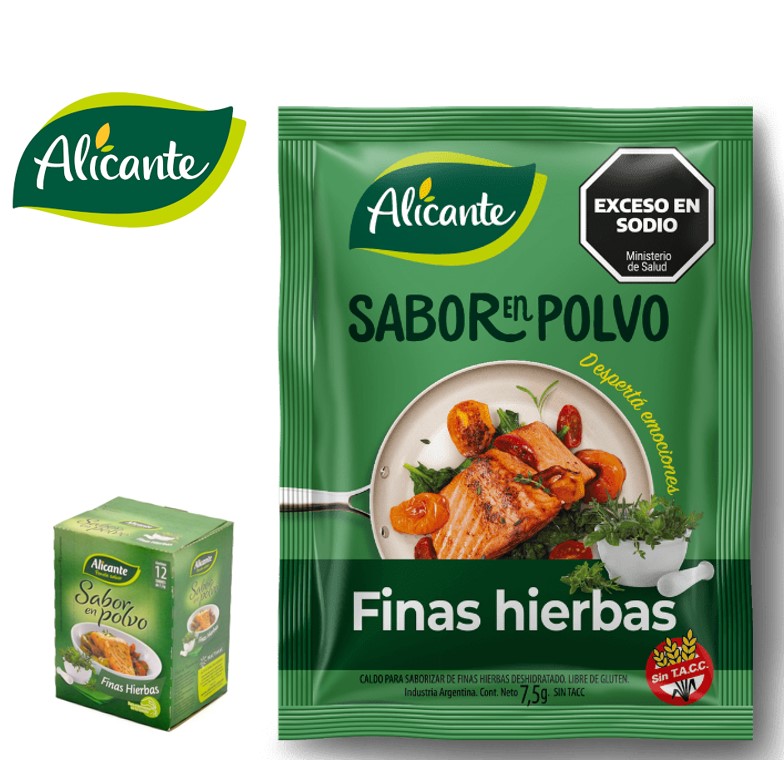 SABOR POLVO ALICANTE 12 U FINAS HIERBAS (10XB)