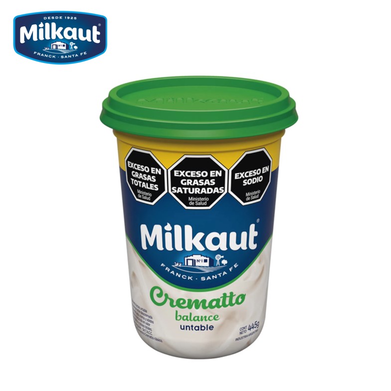 QUESO CREMA MILKAUT 445 GR CREMATTO BALANCE(12XB)