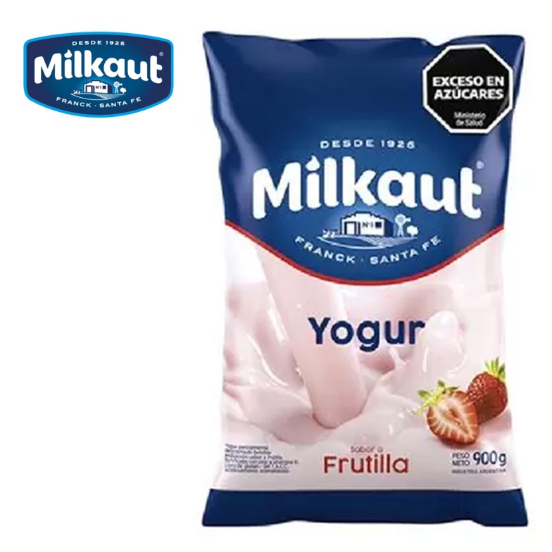 YOGUR MILKAUT 905 GR FRUTILLA (10XB)