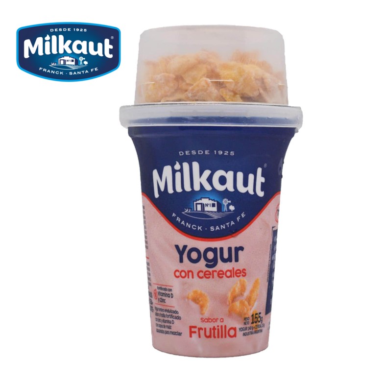 YOGUR MILKAUT 155 GR FRUT C/CER (20XB)