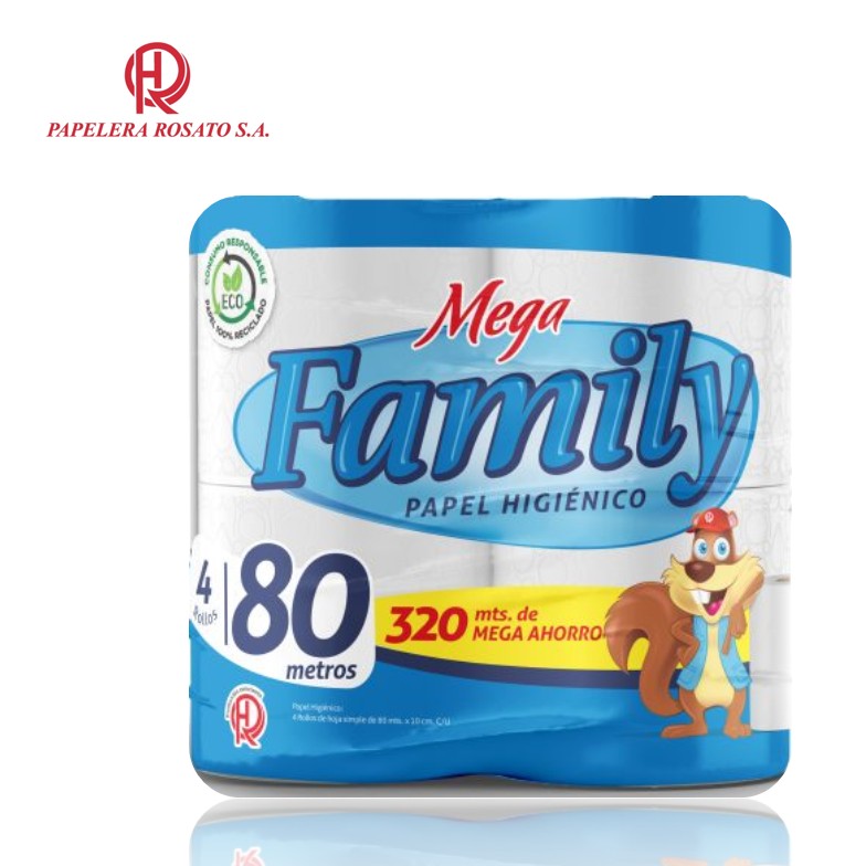 PAPEL HIG MEGA FAMILY 4 X 80 M (12XB)