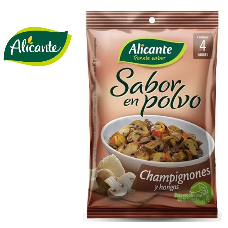 SABOR POLVO ALICANTE 4X7,5 GR  CHAMP/HONGO (10XB)