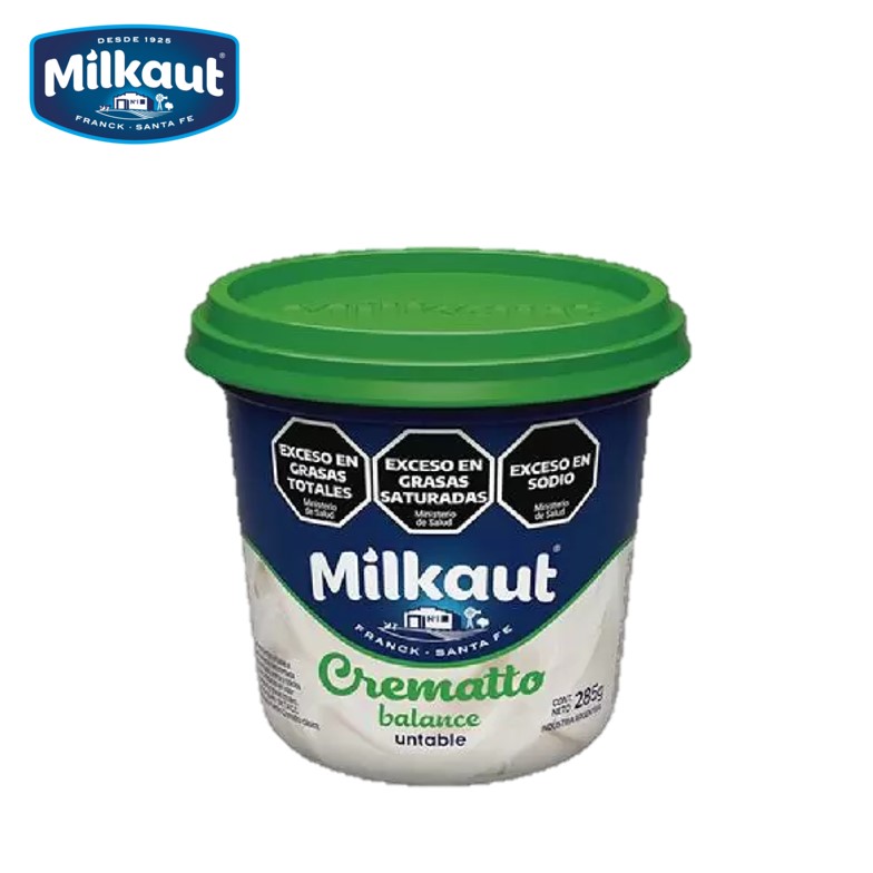 QUESO CREMA MILKAUT 285 GR CREMATTO BALANCE(12XB)