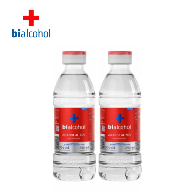ALCOHOL BIALCOHOL 250ML 70° (15XB)