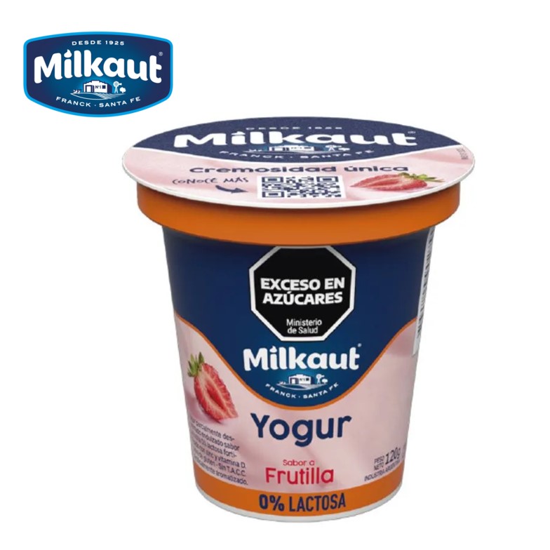 YOGUR MILKAUT 120 GR FRUT 0% LAC (20XB)