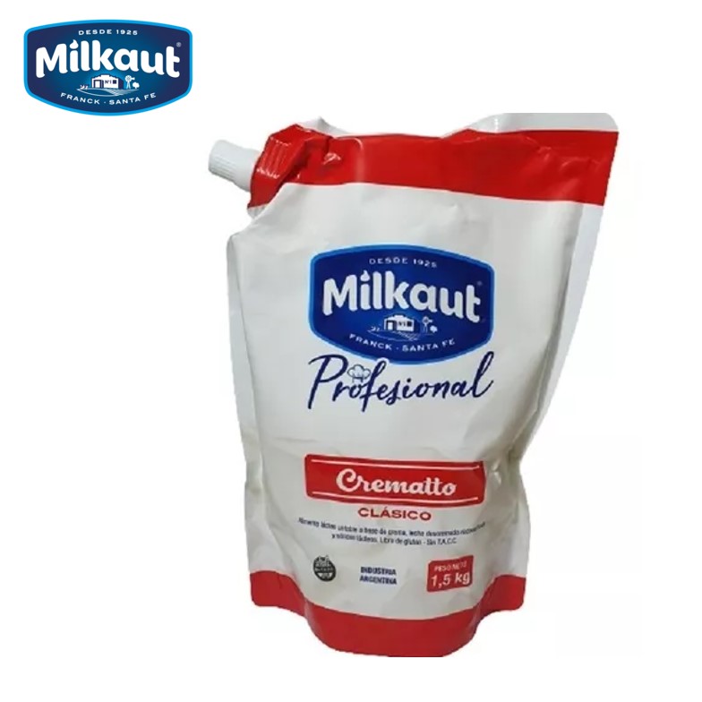 QUESO CREMA MILKAUT 1.5 KG CREMATTO POUCH(12XB)