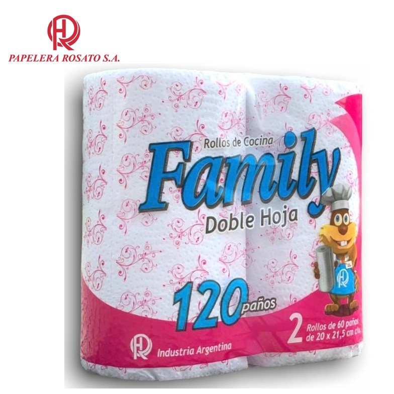 ROLLO COC FAMILY 2 X 120 PAÑOS DH (12XB)