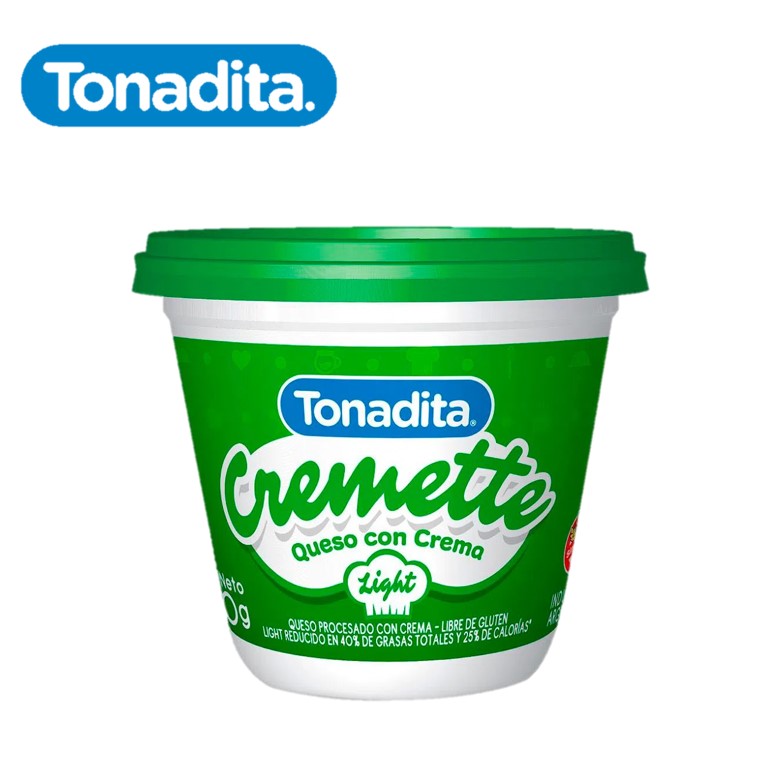 QUESO CREMA TONADITA 290 GR CREMETTE LIGTH (12XB)