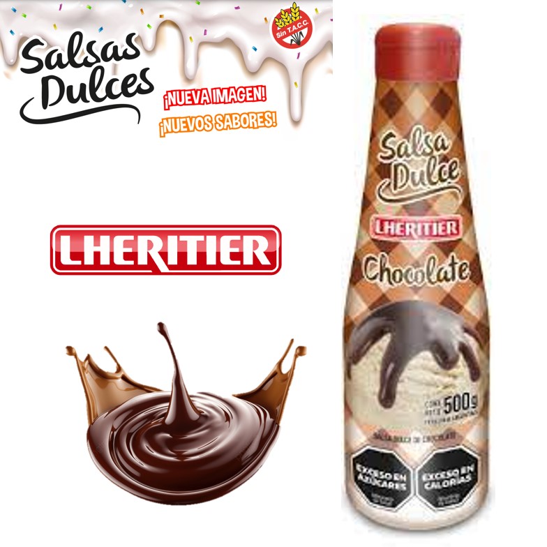 SALSA LHERITIER 500 GR CHOCOLATE  (6XB)