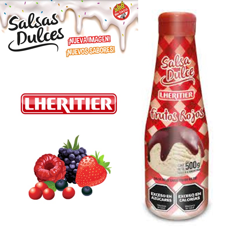SALSA LHERITIER 500 GR FRUT ROJOS (6XB)