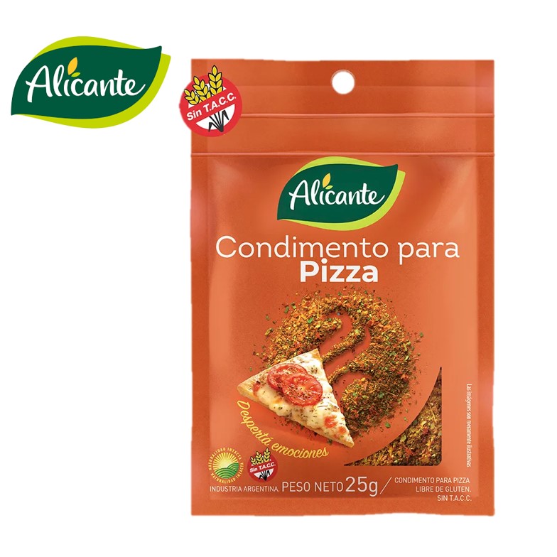 COND PIZZA ALICANTE  25 GR S/TAC (12XB)