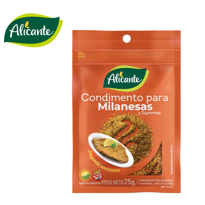 COND MILANESA ALICANTE 25 GR  S/TAC (25 UXB)