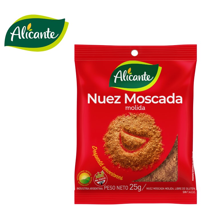 NUEZ MOSCADA ALICANTE 25 GR MOLIDA S/TAC (12XB)
