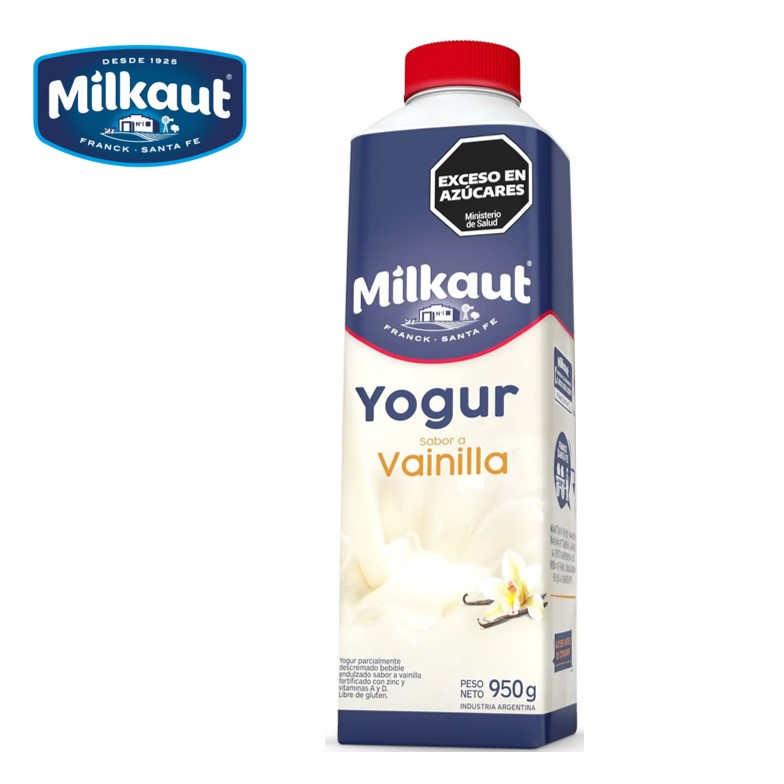 YOGUR MILKAUT 950 GR BOT VAINILLA
