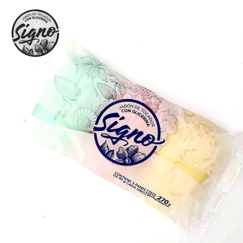 JABON TOC SIGNO 3X90 GR TRICOLOR (35UXB)