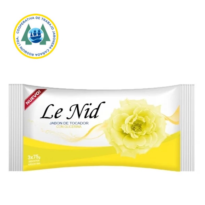 JABON TOC LE NID AMARILLO 3X75 GR (20XB)