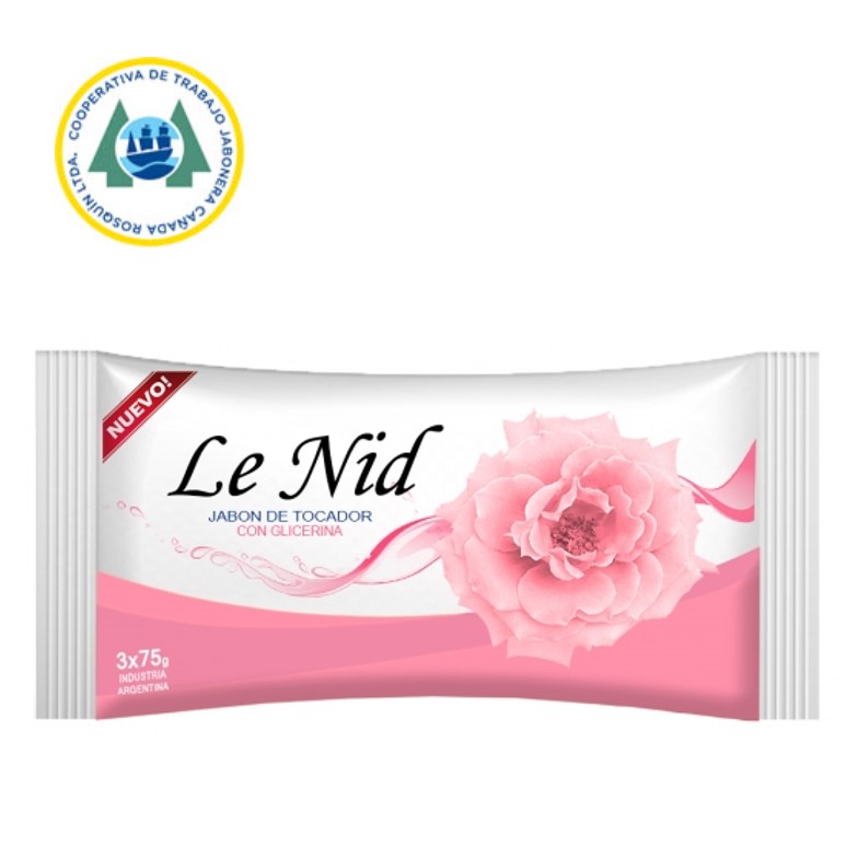 JABON TOC LE NID ROSA 3X75 GR (20XB)