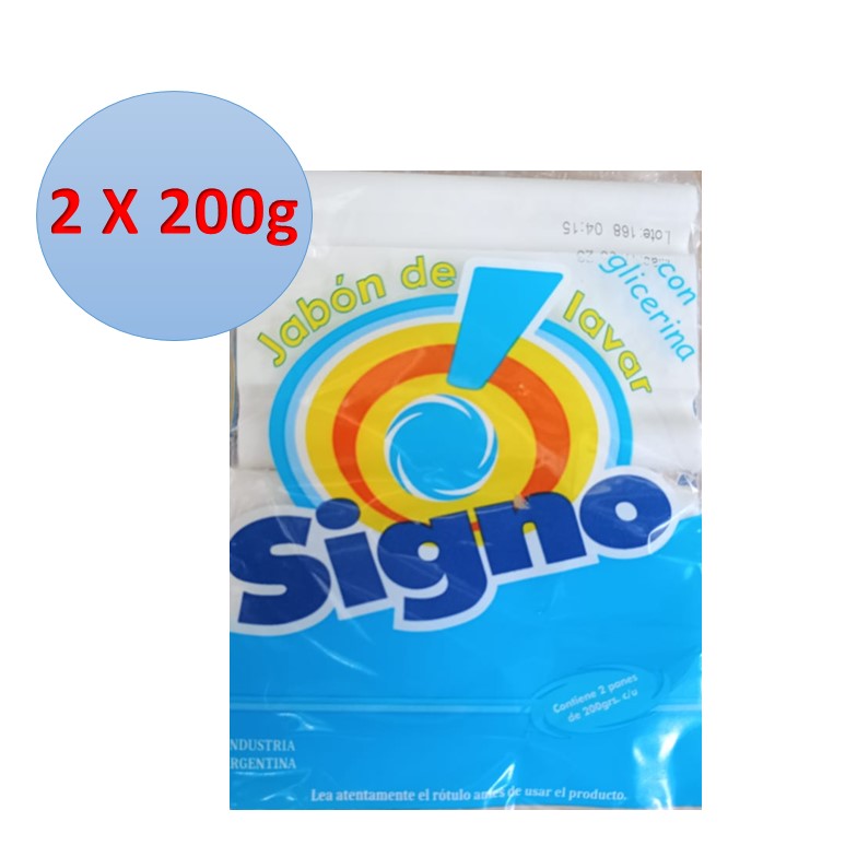 JABON PAN SIGNO 2X200 GR BLANCO (24XB)