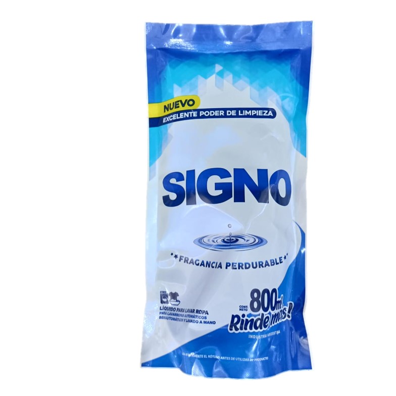 JABON LIQ SIGNO 800 ML AZUL DP (16XB)