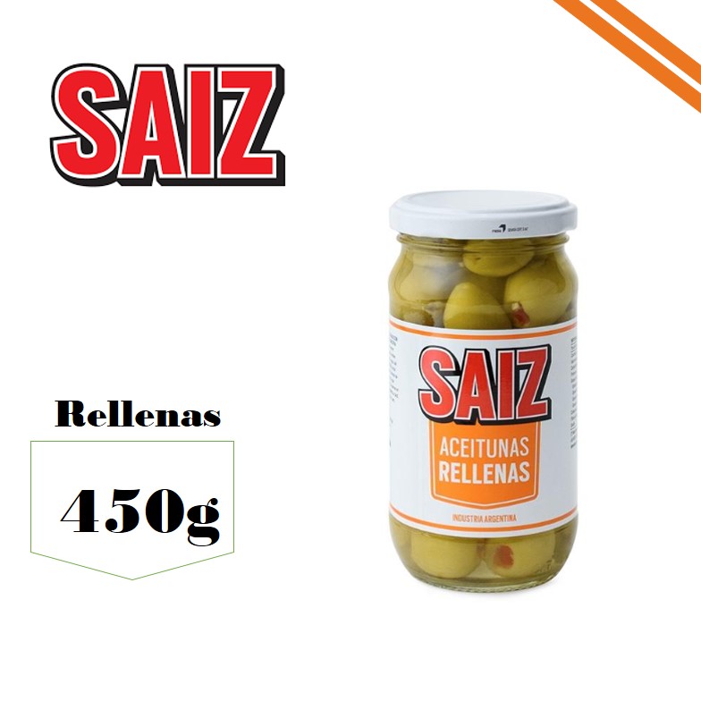 ACEITUNA RELL 450 GR SAIZ (6XB)