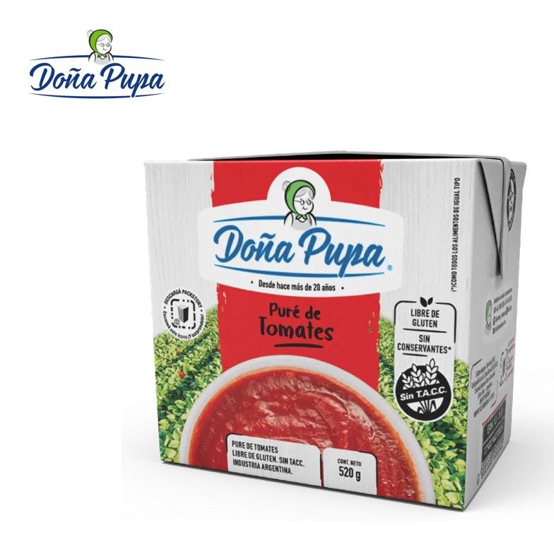 PURE TOMATE DOÑA PUPA 520 GR(12XB)