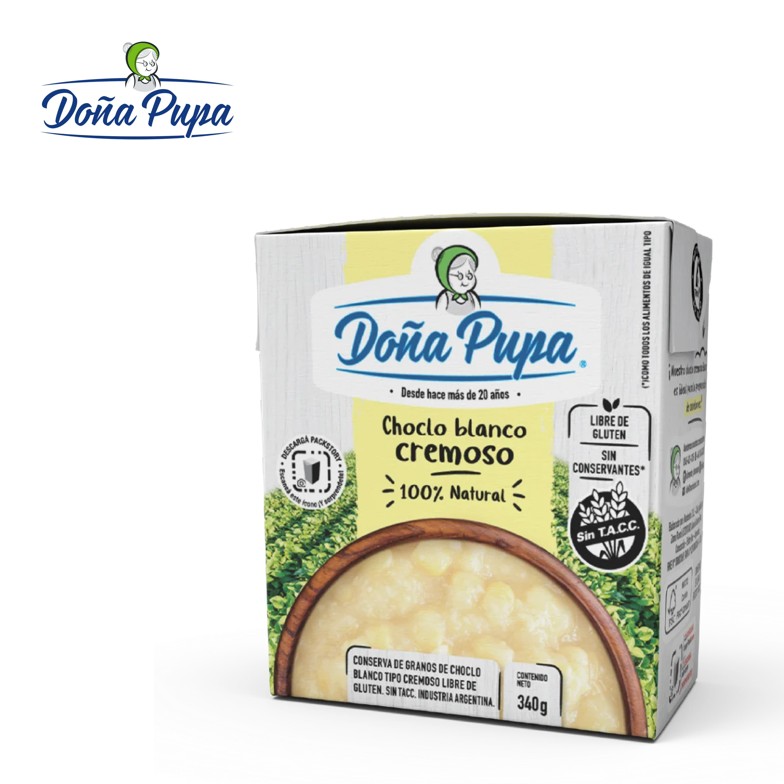 CHOCLO DOÑA PUPA 340 GR CR. BLANCO (24XB)
