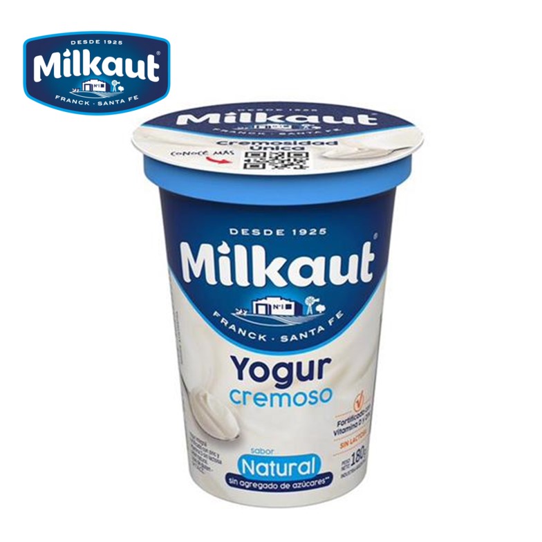 YOGUR MILKAUT 180 GR NATURAL (20XB)