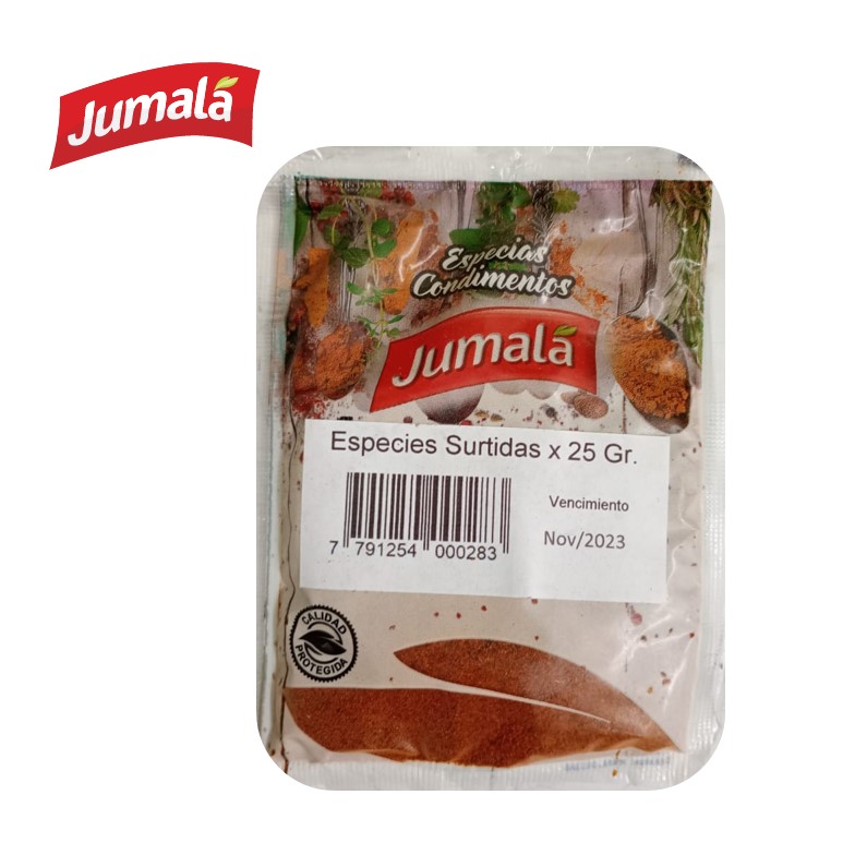 ESPECIAS SURTIDAS JUMALA 25 GR (5XB)