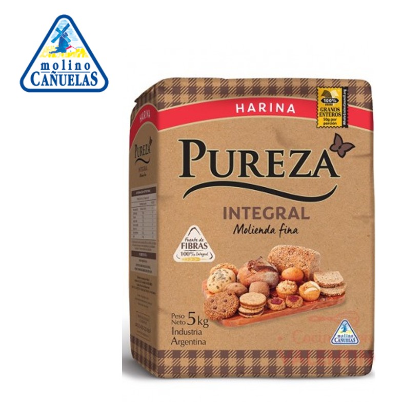 HARINA INTEGRAL PUREZA 5 KG FINA (4XB)