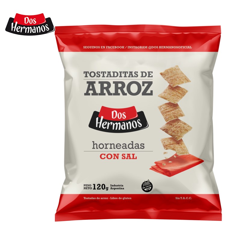 TOSTADAS ARROZ 2 HNOS 120 GR SALADAS  (10XB)