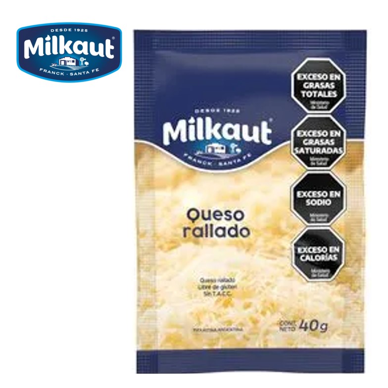 QUESO RALLADO MILKAUT 40 GR (20XB)