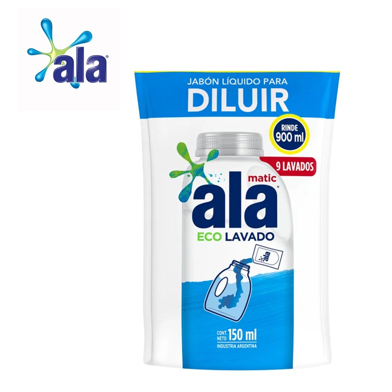 JABON LIQ ALA 150 ML ECOLAVADO P/DILUIR (12XB)