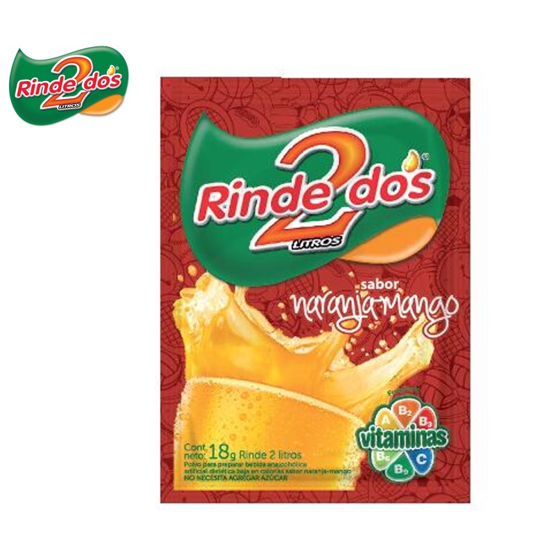 JUGO RINDE2 10 U NARAN/MANGO (12XB)