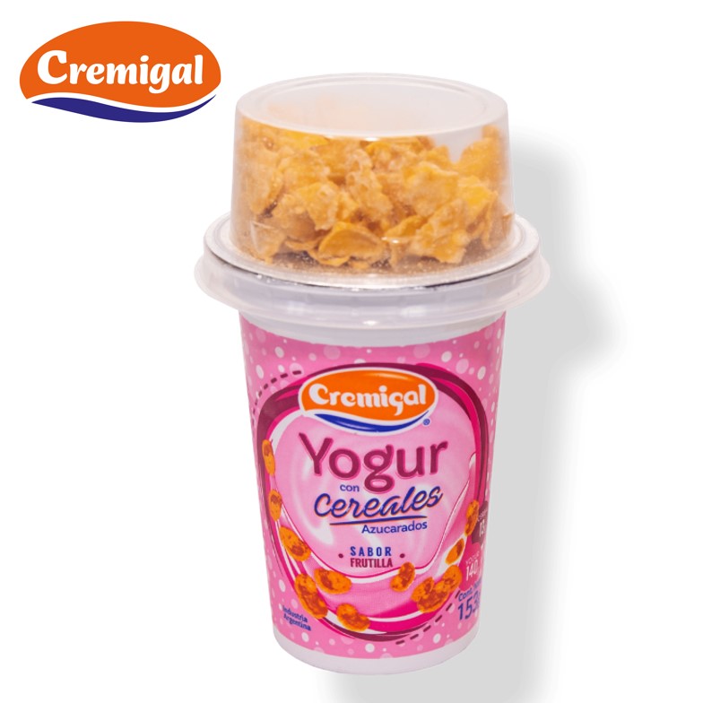 YOGUR CREMIGAL 155 GR FRUT. C/CEREAL (20XB)
