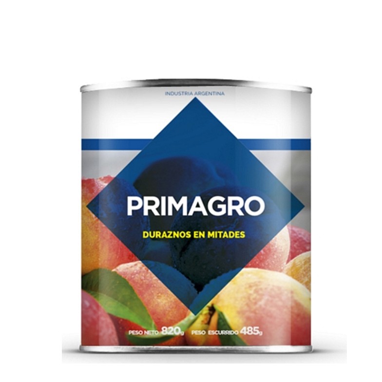 DURAZNOS PRIMAGRO 820 GR MITAD (12XB)